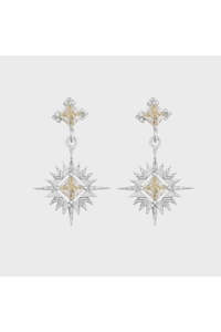 Clothing accessory: Starburst Earrings | Silver