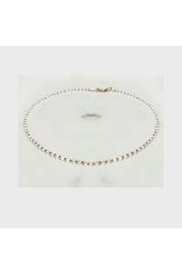 Moonstone Beaded Necklace | Gold