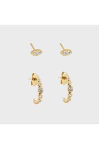 Blanc Earring Set | Gold