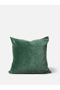 Velvet Cushion | Duck Green