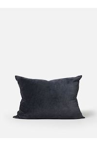 Velvet Cushion | Blue Black