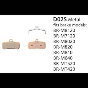 Shimano BR-M810 Disc Brake Pads IPR D02S Metallic