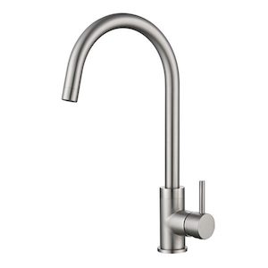 Coromandel Round Sink Mixer in Brushed Nickel