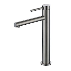 Coromandel Round Tall Basin Mixer in Brushed Nickel