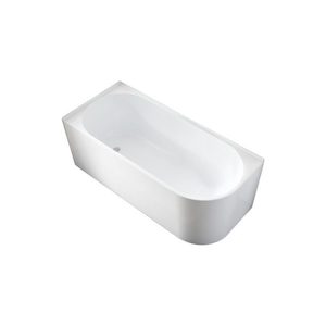 Tiles - floor - retailing: Cape II 1500 Back To Wall Freestanding Bath (Right-Hand direction)