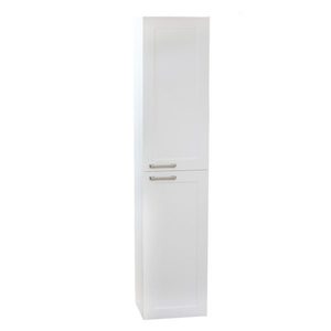 Tiles - floor - retailing: Florence Matte White Range Bathroom Tall Cabinet