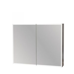 Remarkable 900 Bevel Edge Mirror Cabinet – White/Black