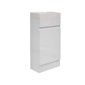 Wanaka 400 Floor Standing Vanity-Glossy White