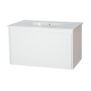 Tiles - floor - retailing: Wanaka 900 Two Drawers Wall Hung Vanity – White/White Oak/Dark Oak