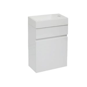 Tiles - floor - retailing: Remarkable 400 Wall Hung Vanity – White/Black/Royal Oak