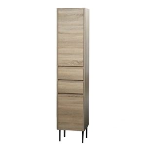 Remarkable Beige Grain Bathroom Cabinet