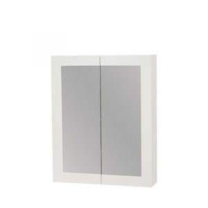 Renwick 600 White Frame Mirror Cabinet