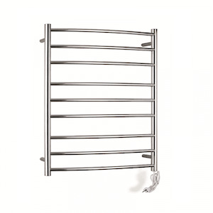 Renwick 9 Curved Round Bars Heated Towel Rails