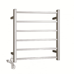 Remarkable 6 Square Bars Heated Towel Rails