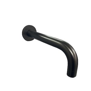 Coromandel Round Bath Spout in PVD Black