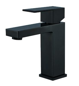 Remarkable Square Handle Basin Mixer Black