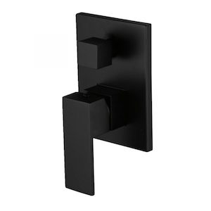 Remarkable Square Shower/Bath Mixer with Diverter Black