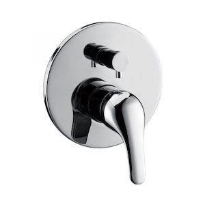 Coromandel Curved Handle Shower Mixer with Diverter