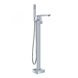 Remarkable Freestanding Square Bath Mixer & Headshower