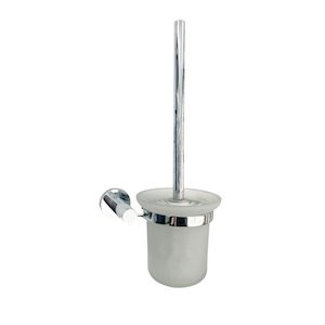 Coromandel Round Toilet Brush Glass Holder