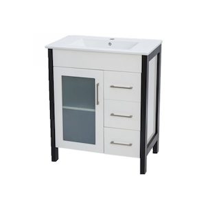 Remarkable 750 Timber Legs Floor Standing Vanity – White