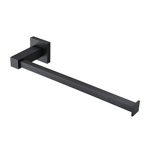 Remarkable Square Towel Holder Matt Black