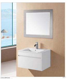 Remarkable 600 Single Drawer Wall Hung Vanity – White