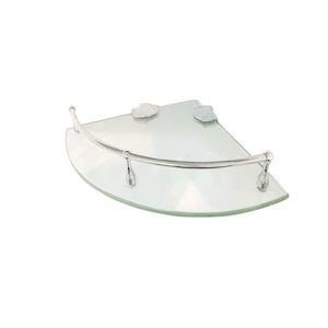 Coromandel Single Level Corner Glass Shelf