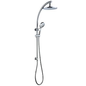 Coromandel II Round Shower Column with Rain Head Top Inlet