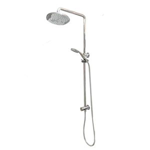 Coromandel Round Shower Column with Rain Head Bottom Inlet