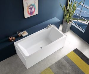 Remarkable II 1670mm Freestanding Bath with 3 sided 15mm Upstands