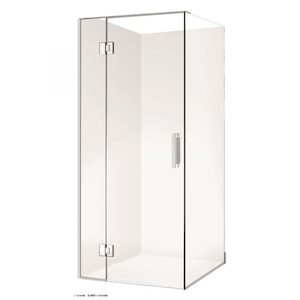 Milford 870X870 Corner Frameless Swing door Square Shower – Chrome