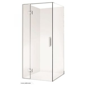 Milford 1000X1000 Corner Frameless Swing door Square Shower – Chrome