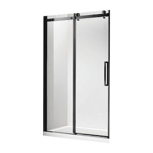 Remarkable 1200X900 Alcove Frameless Shower Matt Black