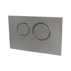 NOVA Matt Chrome Flush Panel with Round Button