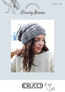 Crucci Knitting Pattern 1838 Slouchy Beanie