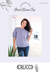 Crucci Knitting Pattern 1836 Short Sleeve Top