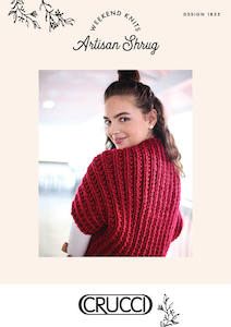 Natural Wonder Patterns: Crucci Knitting Pattern 1835 Artisan Shrug