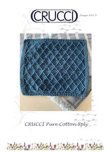 Cotton Diamond Pattern Dishcloth [FREE PDF PATTERN]