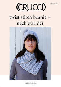 Crucci Knitting Pattern 1921 Beanie and Neck Warmer