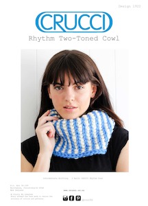 Christmas Gift Guide: Crucci Knitting Pattern 1922 Rhythm Two-Toned Cowl