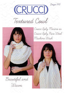 Crucci Knitting Pattern 1913 Textured Cowl