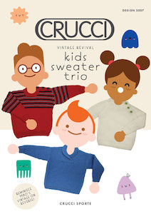 Crucci Knitting Pattern 2007 Kids Sweater Trio (Digital)