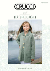 Crucci Knitting Pattern 2117 Kids Textured Jacket