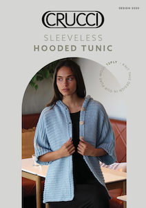 2021 Pattern Collection: Crucci Knitting Pattern 2020 Sleeveless Hooded Tunic