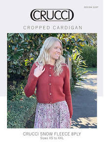 Crucci Knitting Pattern 2207 Cropped Cardigan