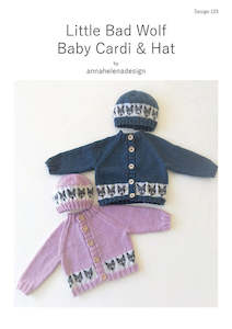 New In 2023: Little Bad Wolf Baby Cardi & Hat by annahelenadesign