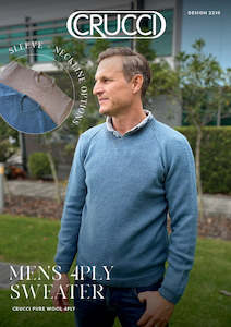 New In 2023: Crucci Knitting Pattern 2210 Men's 4ply Sweater 4 Options