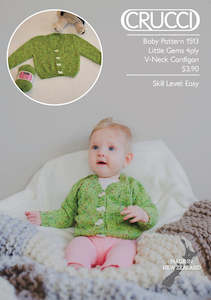 Crucci Pattern 1513 Little Gems V button Cardigan