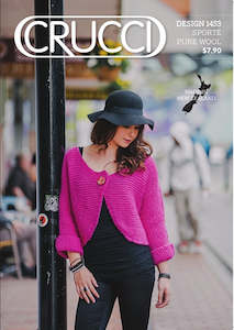 Crucci Pattern Sporte 1453 One Button Cardigan